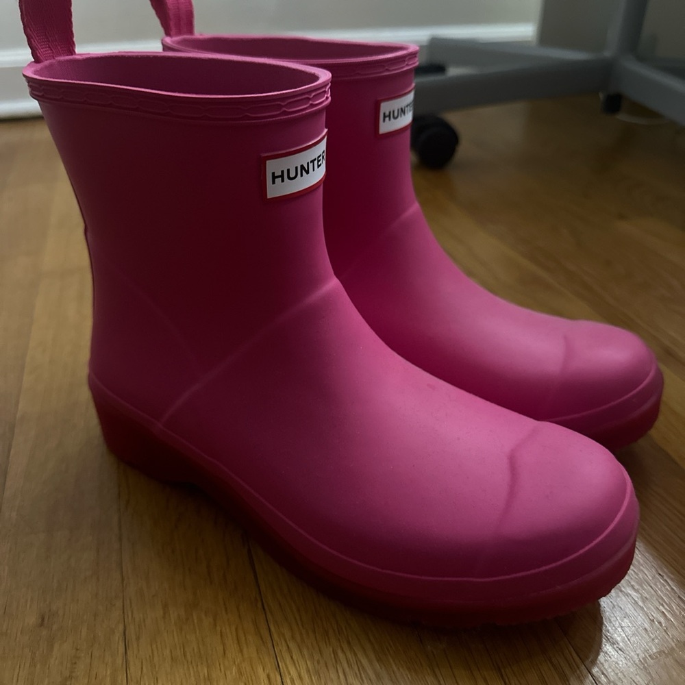 Hunter Fuchsia Waterproof Boots